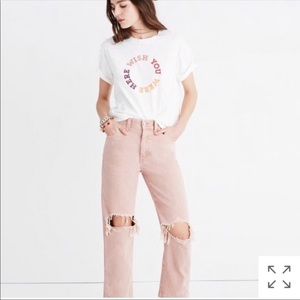 Madewell Wish You Were Here Crop Tee